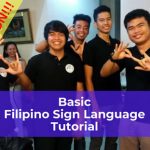 Basic Filipino Sign Language Tutorial Poster